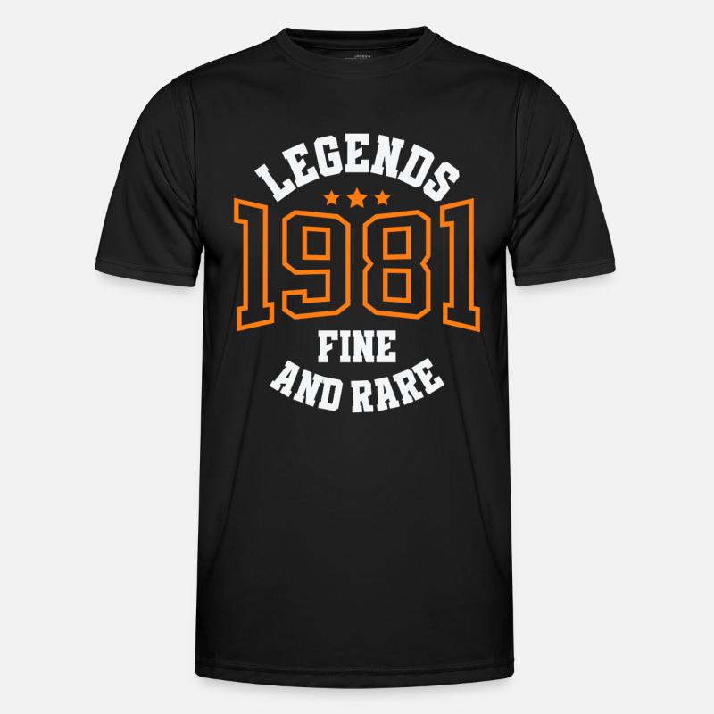 Legends 1981 – Fine and Rare Vintage Geschenkidee Männer Funktions-T-Shirt
