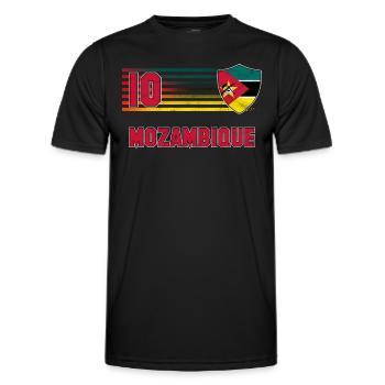 Mozambique - Men's Functional T-Shirt - black - Front - AI Model Male 178 dark (178cm)