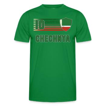 Tchétchénie - T-shirt sport Homme - vert - Devant - AI Model Male 178 dark (178cm)
