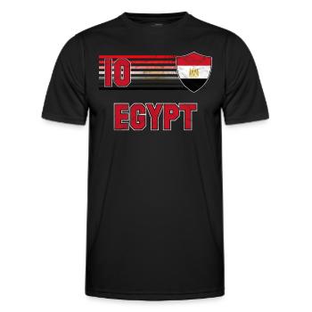 Égypte - T-shirt sport Homme - noir - Devant - AI Model Male 178 dark (178cm)