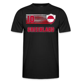 Groenland - T-shirt sport Homme - noir - Devant - AI Model Male 178 dark (178cm)