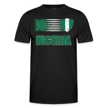 Nigeria - Männer Funktions-T-Shirt - Schwarz - Vorne - AI Model Male 178 dark (178cm)
