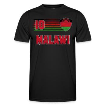 Malawi - Men's Functional T-Shirt - black - Front - AI Model Male 178 dark (178cm)