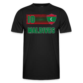 Malediven - Männer Funktions-T-Shirt - Schwarz - Vorne - AI Model Male 178 dark (178cm)