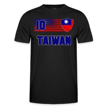 Taïwan - T-shirt sport Homme - noir - Devant - AI Model Male 178 dark (178cm)