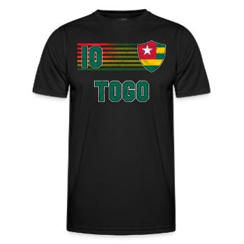 Togo - Männer Funktions-T-Shirt - Schwarz - Vorne - AI Model Male 178 dark (178cm)