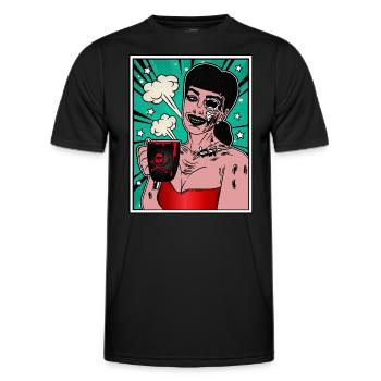 PRETTY ZOMBIE Halloween Apocalypse Horror Monster - T-shirt sport Homme - noir - Devant - AI Model Male 178 dark (178cm)