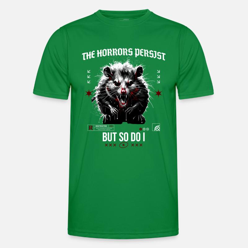 Opossum Horror Spruch Männer Funktions-T-Shirt