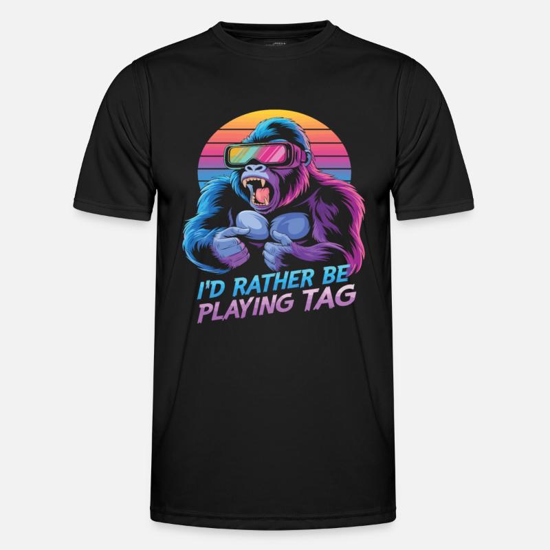 VR Tag Gaming Gorilla Männer Funktions-T-Shirt