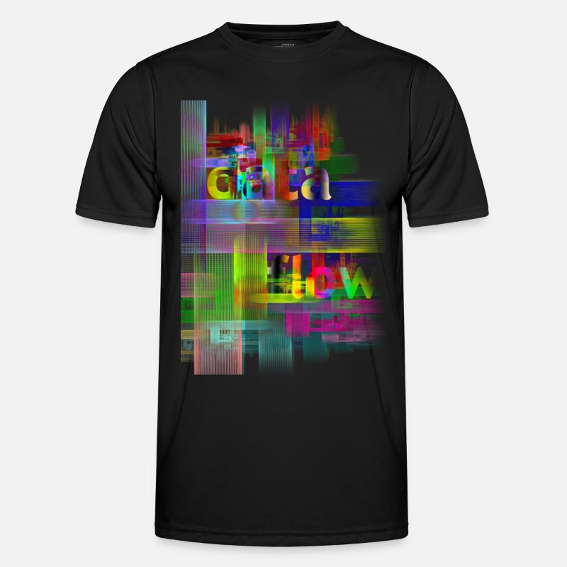 DATA FLOW Männer Funktions-T-Shirt