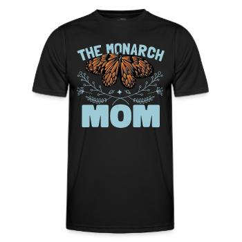 Die Monarch Mama - Männer Funktions-T-Shirt - Schwarz - Vorne - AI Model Male 178 dark (178cm)