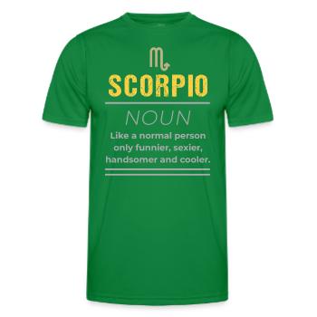 Nom du Scorpion - Comme une personne normale seulement - T-shirt sport Homme - vert - Devant - AI Model Male 178 dark (178cm)