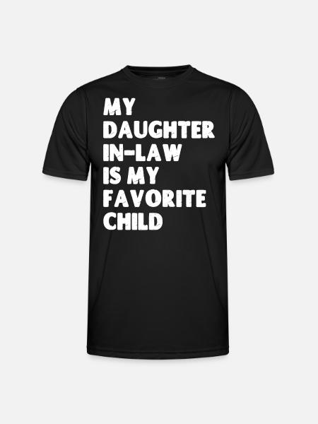 Min svärdotter är mitt favoritbarn - Funktions-T-shirt herr - svart