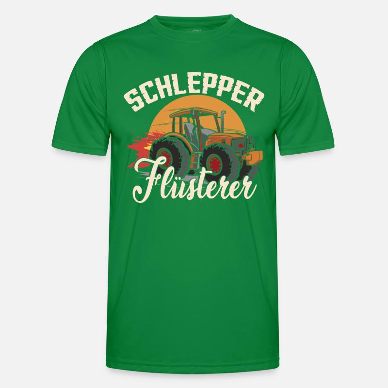 Schlepper Flüsterer | Traktor | Trecker Männer Funktions-T-Shirt