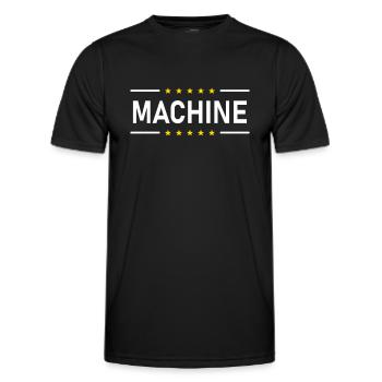 MACHINE - T-shirt sport Homme - noir - Devant - AI Model Male 178 dark (178cm)