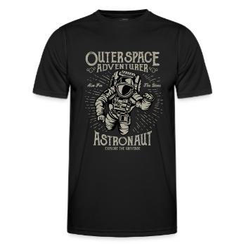Astronaut - Männer Funktions-T-Shirt - Schwarz - Vorne - AI Model Male 178 dark (178cm)