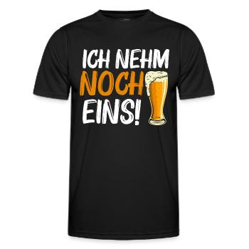 Ich nehm noch eins! - Männer Funktions-T-Shirt - Schwarz - Vorne - AI Model Male 178 dark (178cm)