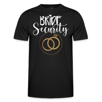 Bride Security Wedding - Men's Functional T-Shirt - black - Front - AI Model Male 178 dark (178cm)