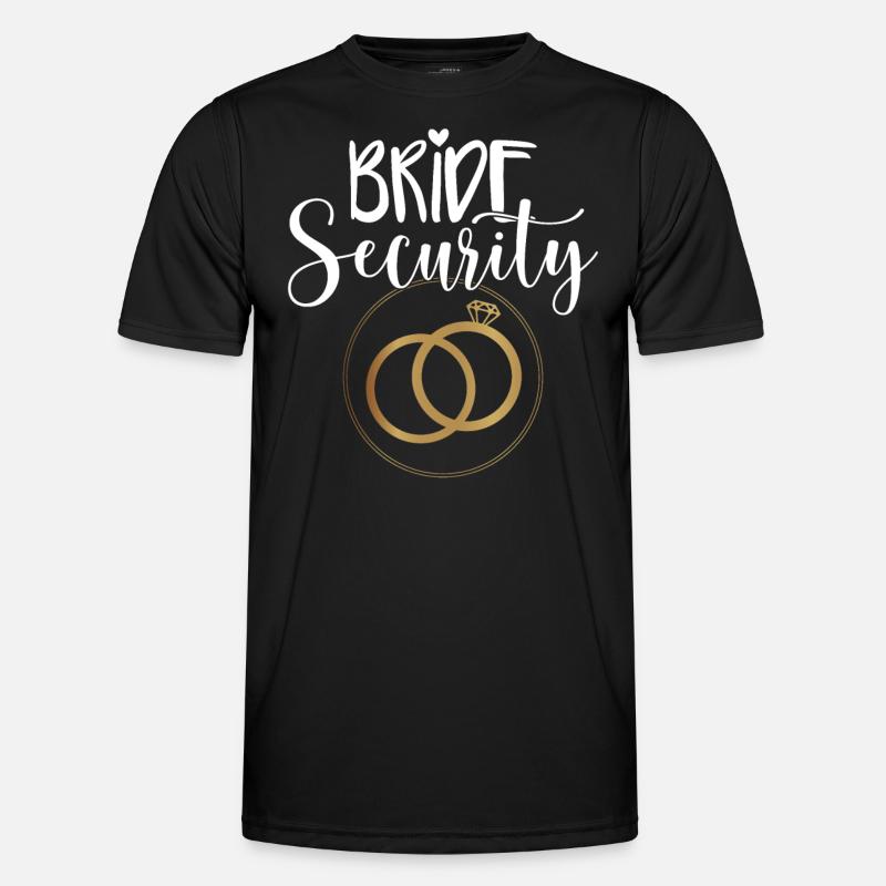 Bride Security Wedding - Men's Functional T-Shirt - black