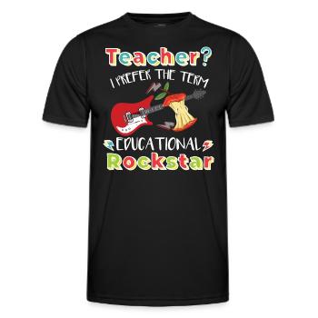 Lehramt an Schulen - Männer Funktions-T-Shirt - Schwarz - Vorne - AI Model Male 178 dark (178cm)
