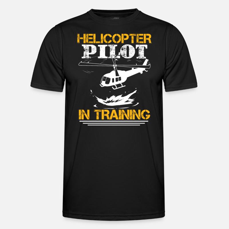Helicopter Pilot In Training - Men's Functional T-Shirt - black