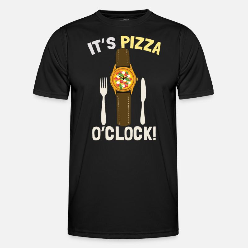 C’est Pizza O’Clock - T-shirt sport Homme - noir