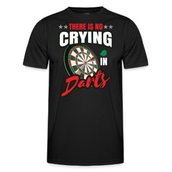Il n’y a pas de pleurs dans les fléchettes - T-shirt sport Homme - noir - Devant - AI Model Male 178 dark (178cm)
