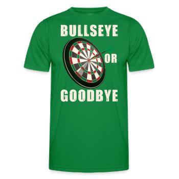 Volltreffer oder Auf Wiedersehen | Dartspieler - Männer Funktions-T-Shirt - Kelly Green - Vorne - AI Model Male 178 dark (178cm)