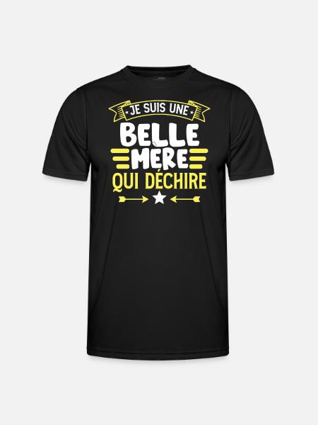 Belle-Mère Amusante - T-shirt sport Homme - noir