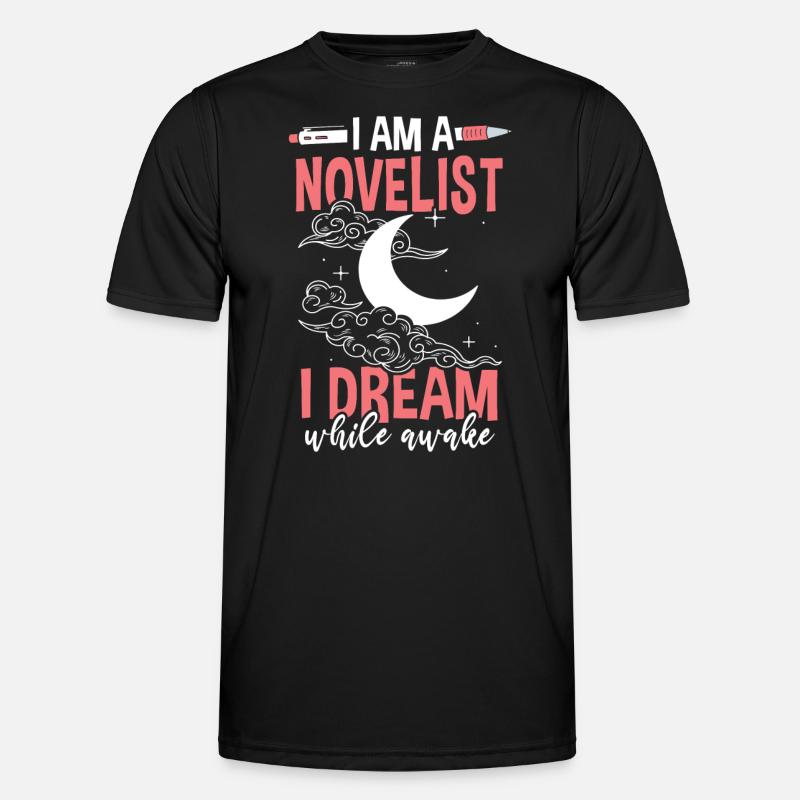 Ich bin ein Romanautor - Männer Funktions-T-Shirt - Schwarz