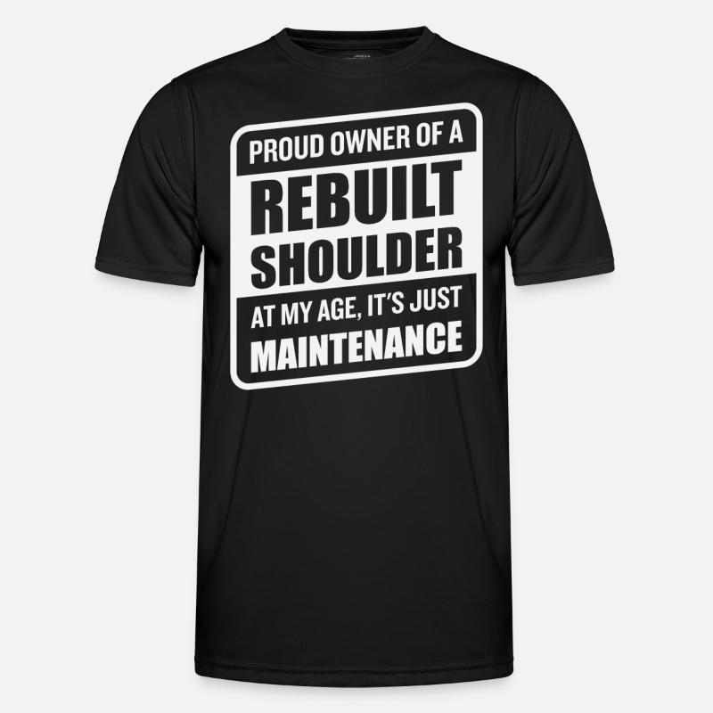 Funny Shoulder Replacement Recovery - Men's Functional T-Shirt - black
