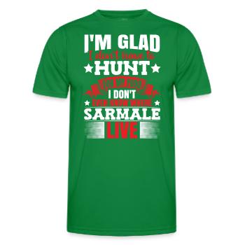 Lustiger Sarmale Humor Rumänisches Essen - Männer Funktions-T-Shirt - Kelly Green - Vorne - AI Model Male 178 dark (178cm)