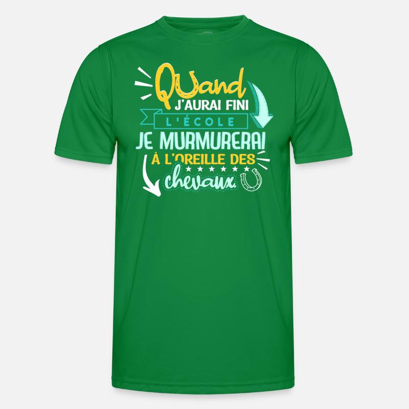 Drôle de cavalière de cheval T-shirt sport Homme