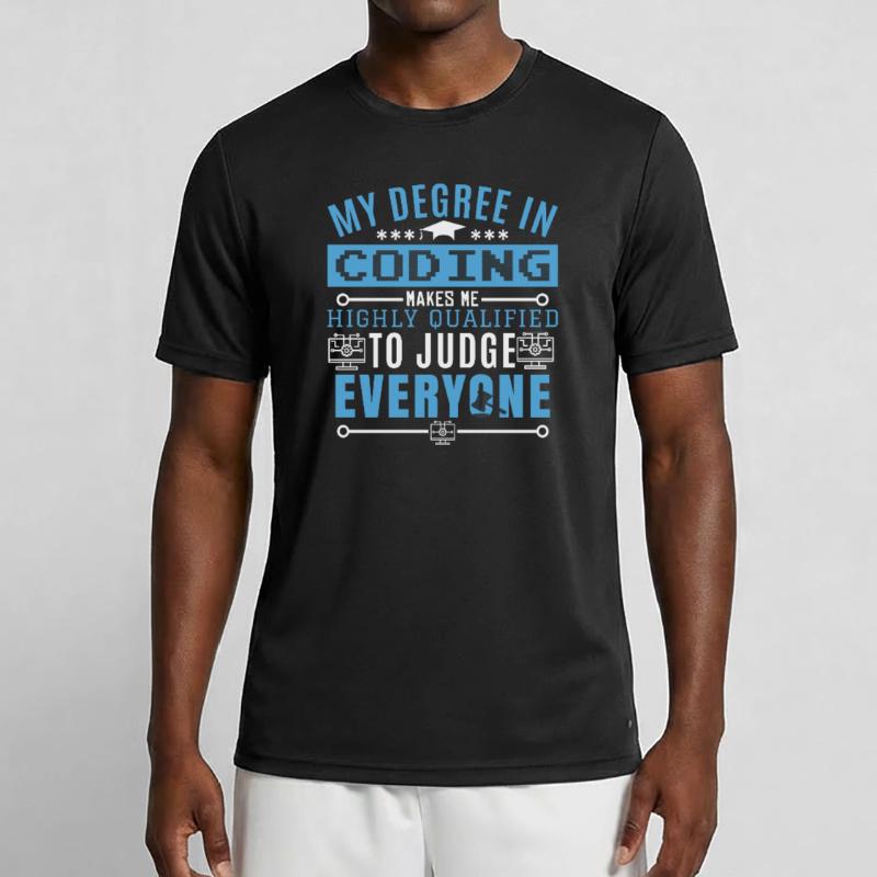 Coder Humor Coding Programmer Humor Men's Functional T-Shirt