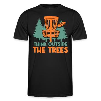 Lustiger Discgolf-Spruch Frisbee Disc Golf - Männer Funktions-T-Shirt - Schwarz - Vorne - AI Model Male 178 dark (178cm)