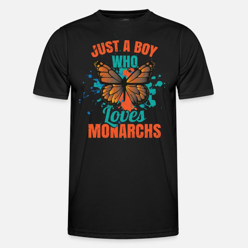 Juste un garçon qui aime les monarques T-shirt sport Homme