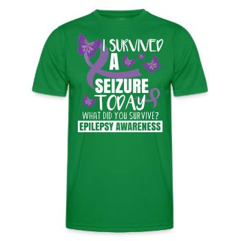Epilepsy Awareness - Men's Functional T-Shirt - kelly green - Front - AI Model Male 178 dark (178cm)