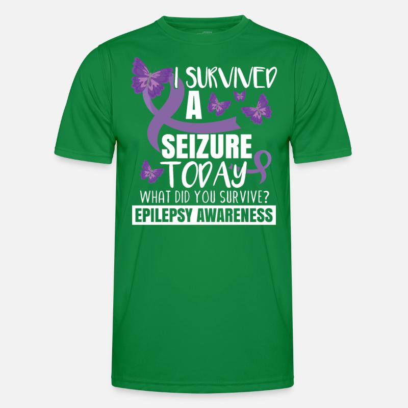 Epilepsie-Bewusstsein Männer Funktions-T-Shirt