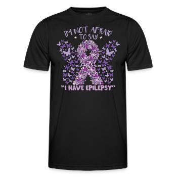 I Have Epilepsy - Men's Functional T-Shirt - black - Front - AI Model Male 178 dark (178cm)