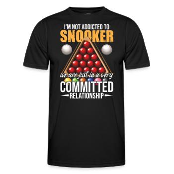 Snooker drôle - T-shirt sport Homme - noir - Devant - AI Model Male 178 dark (178cm)
