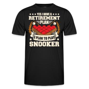 Retraite de snooker - T-shirt sport Homme - noir - Devant - AI Model Male 178 dark (178cm)