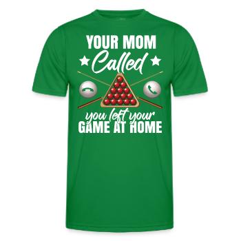 Men Snooker Player Apparel - Men's Functional T-Shirt - kelly green - Front - AI Model Male 178 dark (178cm)