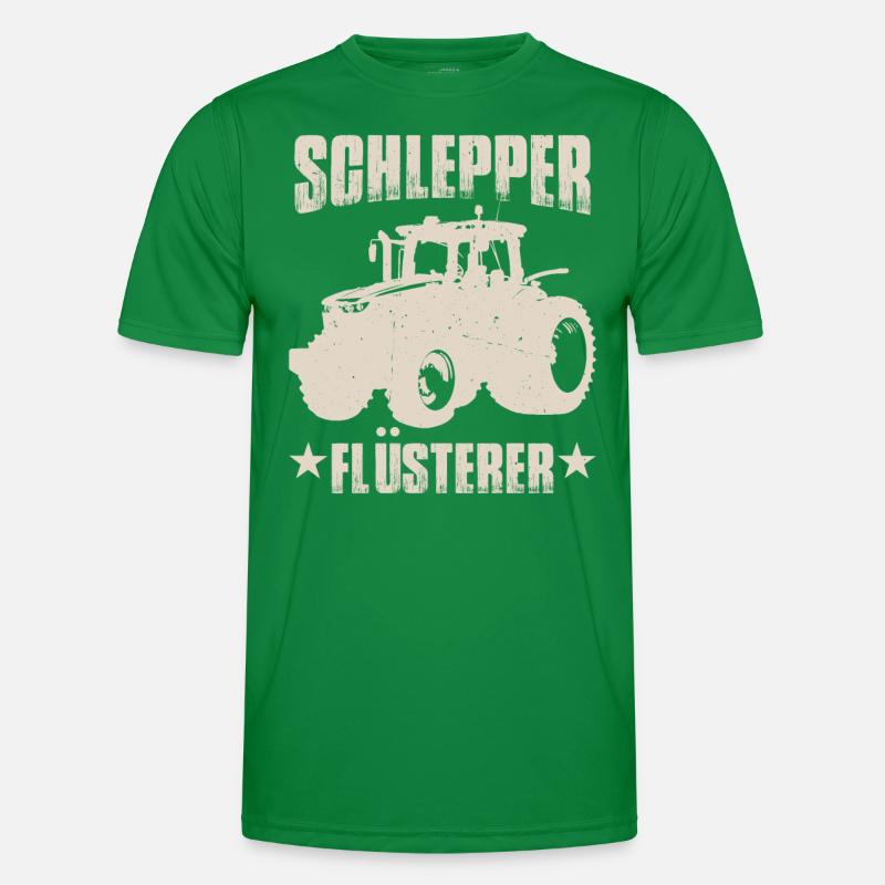 Schlepper Flüsterer Traktor Trecker Geschenk Männer Funktions-T-Shirt
