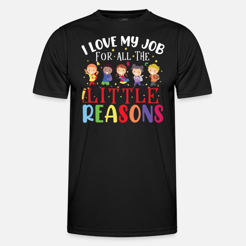Schulanfangslehrer - Männer Funktions-T-Shirt - Schwarz