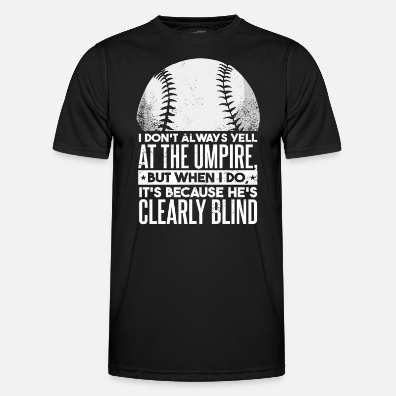 Funny Baseball Player Dad - Men's Functional T-Shirt - black