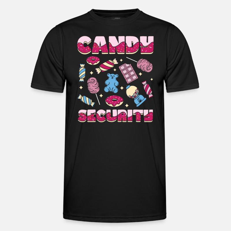 Candy Security - Men's Functional T-Shirt - black