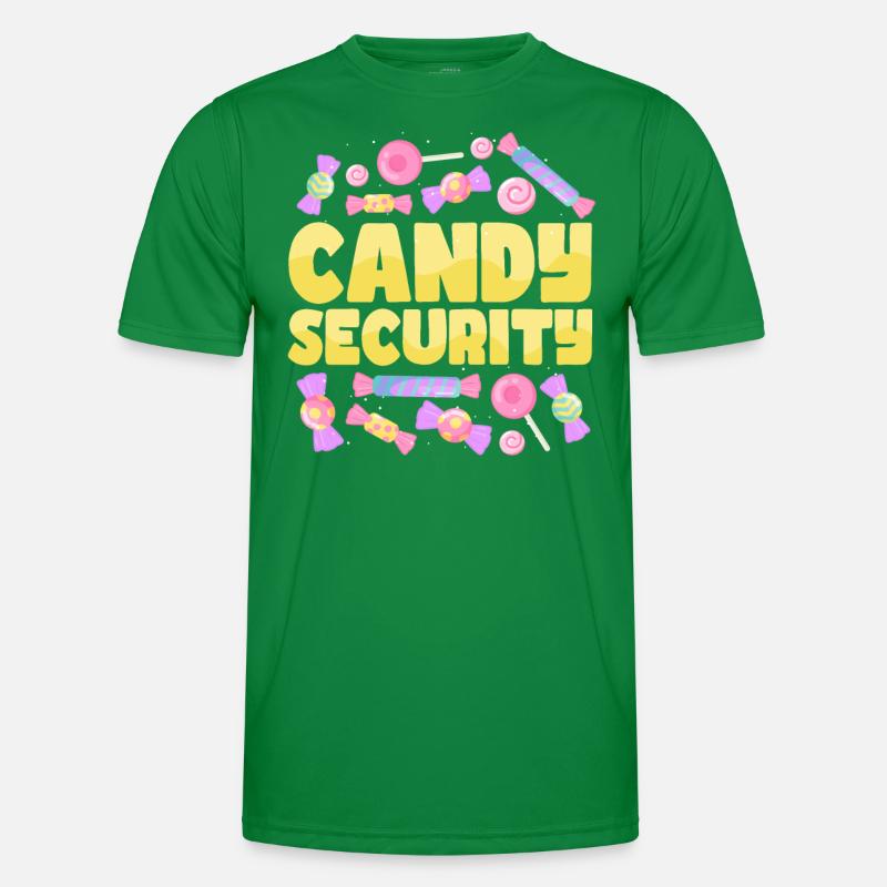 Sweets Sugar Candy Security Men's Functional T-Shirt