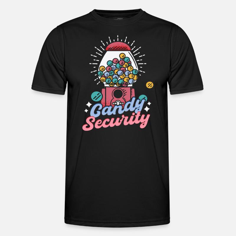 Candy Security Sweets - Men's Functional T-Shirt - black