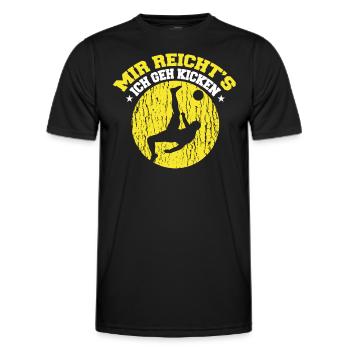 Mir Reichts Ich Gehe Kicken - Männer Funktions-T-Shirt - Schwarz - Vorne - AI Model Male 178 dark (178cm)
