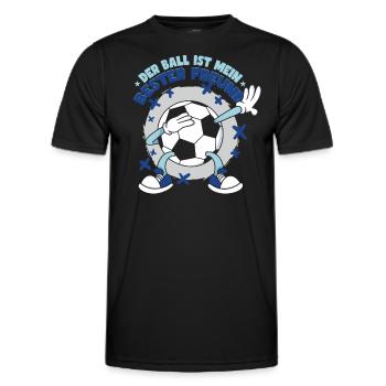 Fußball Dab Kinder Fußballspieler Sprüche - Männer Funktions-T-Shirt - Schwarz - Vorne - AI Model Male 178 dark (178cm)